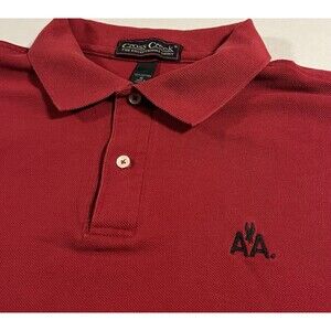 VINTAGE American Airlines Employee Logo Short Sleeve Polo Shirt XL Airplane US